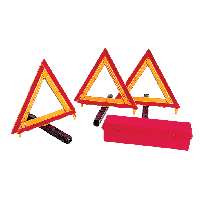 3 Piece Reflective Triangle Kit Steel Fire Equipment