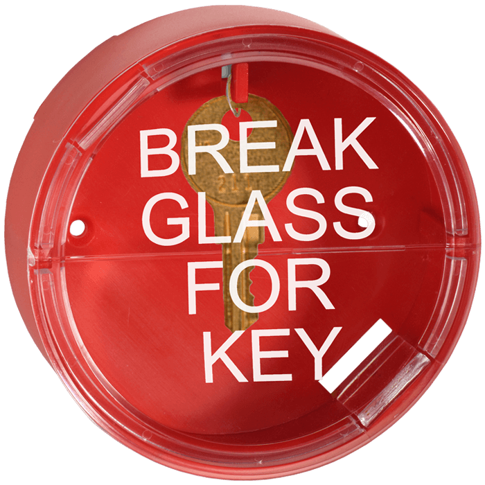 ABS Key Box “Break Glass For Key” Steel Fire Equipment