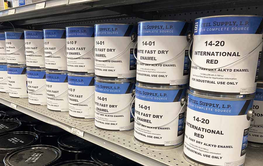 Our Private Label Paint at SSLP Steel Supply LP