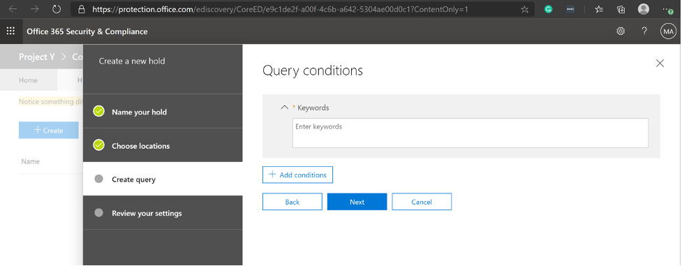 Core eDiscovery in Microsoft 365