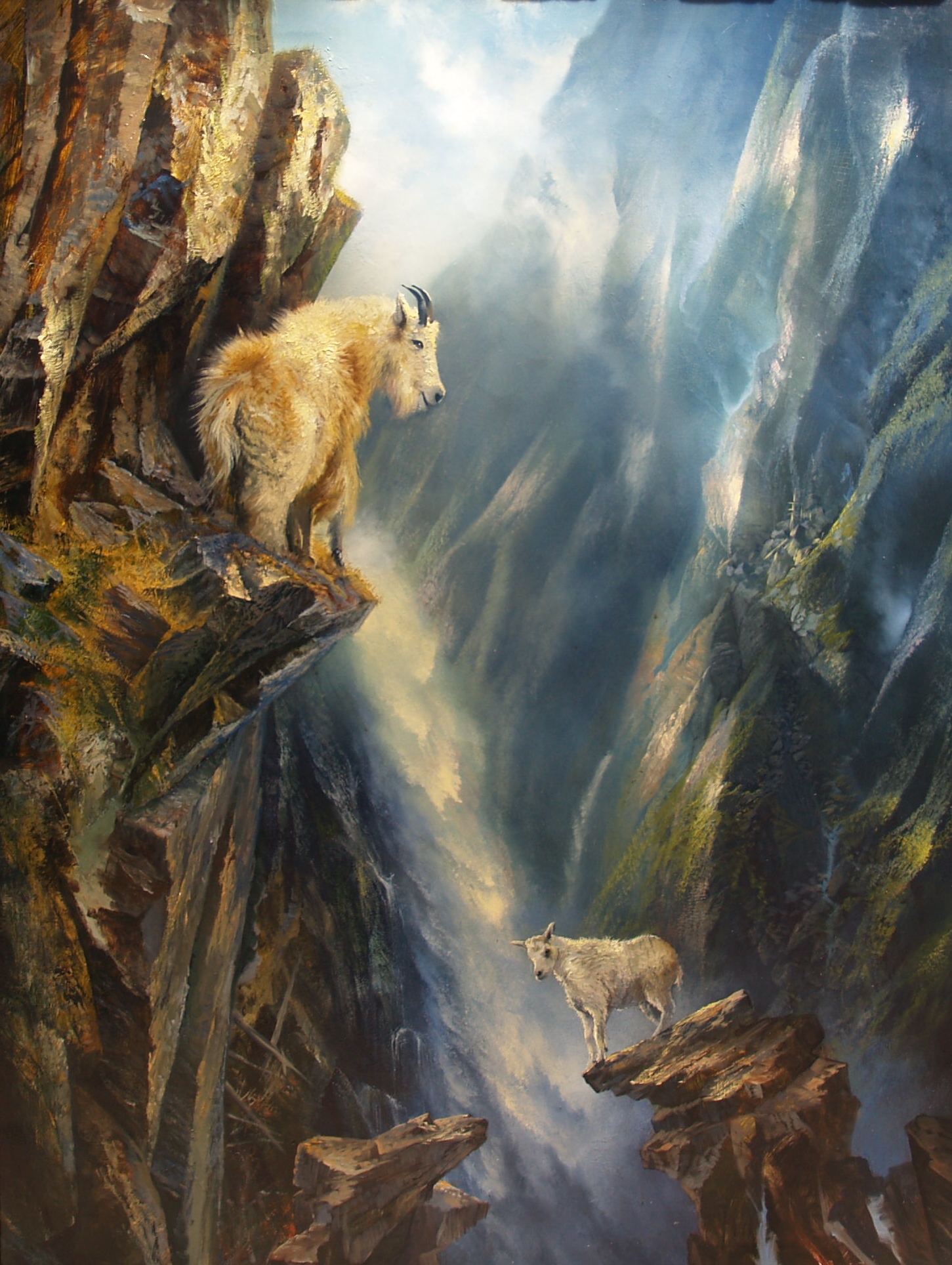 Glacier Park Mountain Goat's First Lesson Stefan Baumann