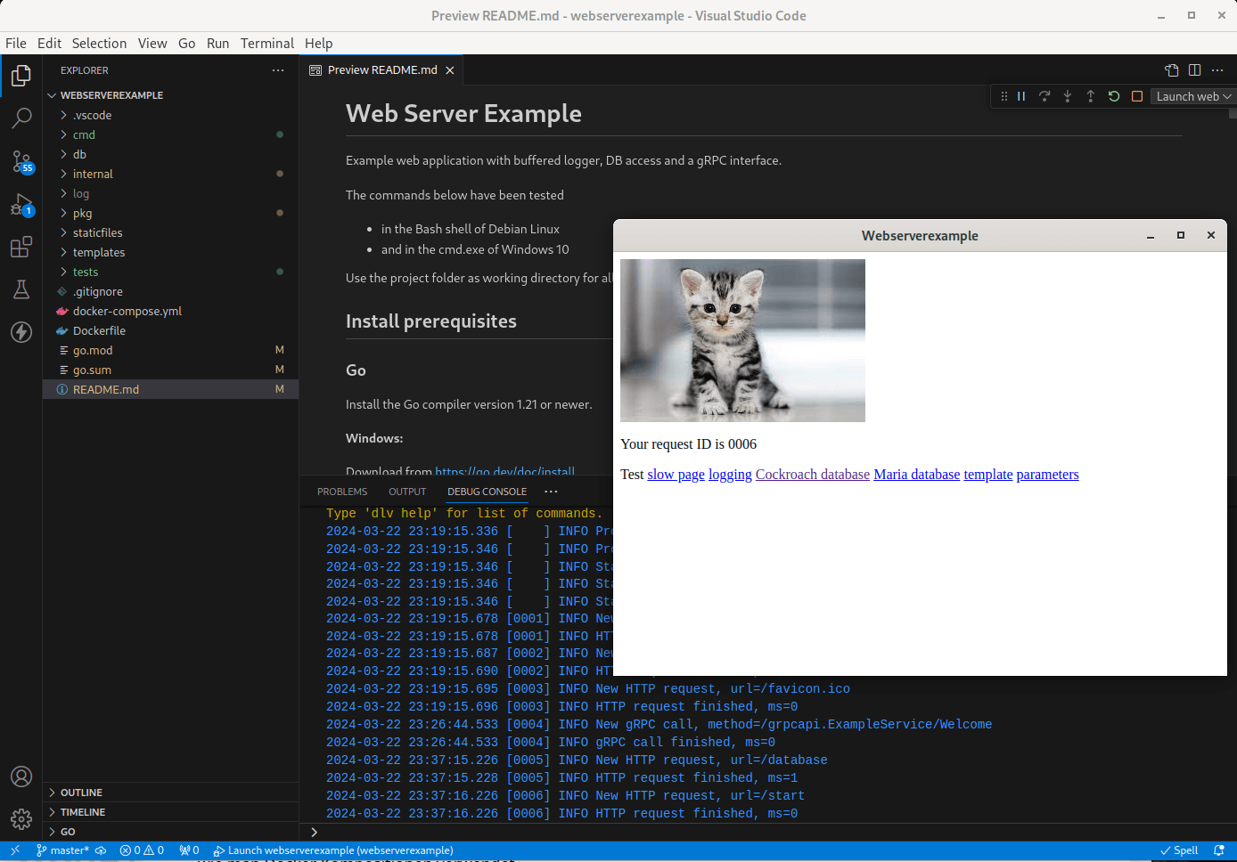  Server Beispiel in Go