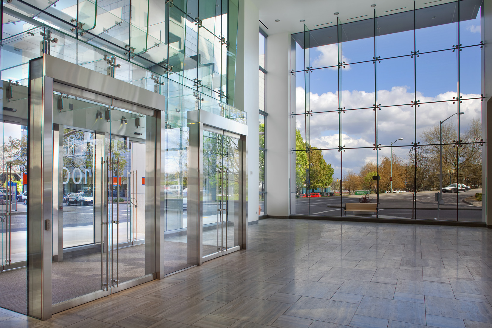 Cantilever Glass Fin Support System Structural Glass Wall Systems