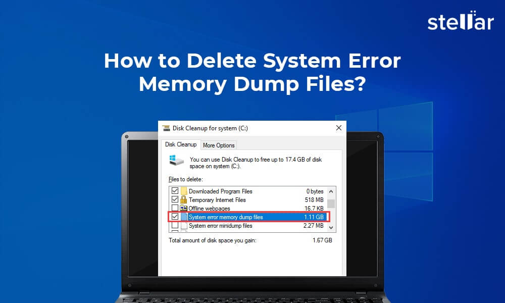 Solution Delete System Dump Files using BitRaser File Eraser