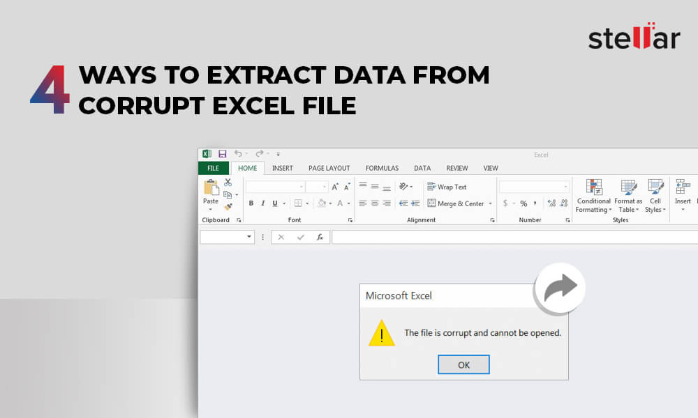 4 Ways to extract data from corrupt Excel file