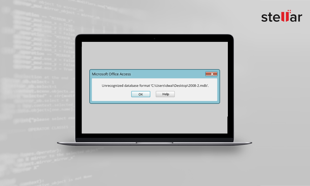 How to Fix Microsoft Access Unrecognized Database Format Error