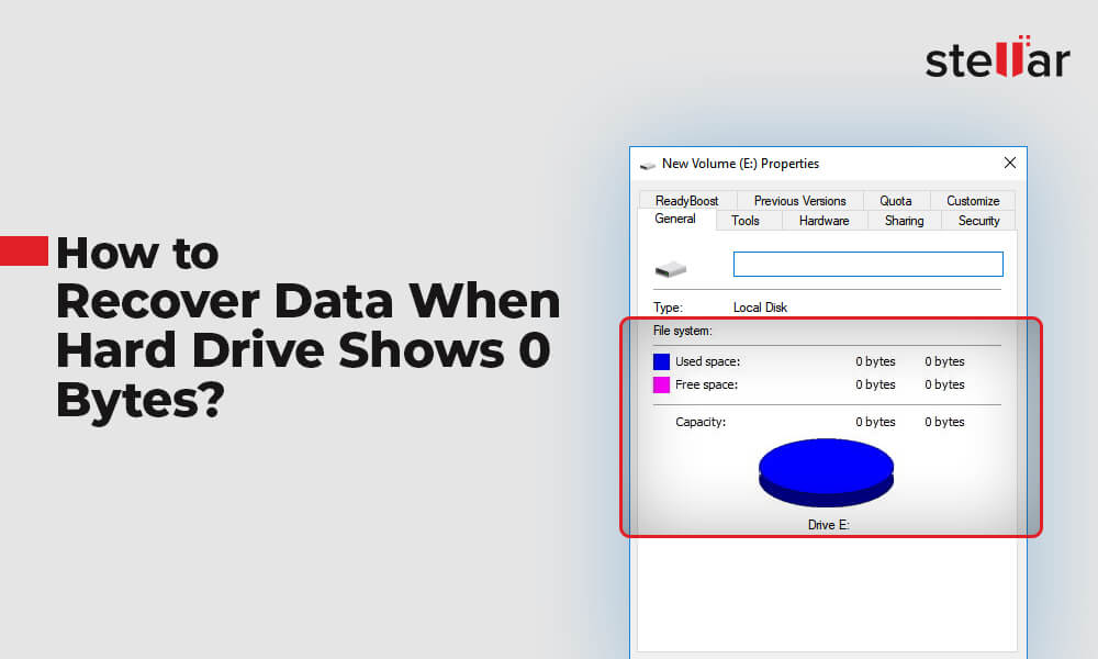 Hard Drive Shows 0 Bytes Best Ways to Recover Data