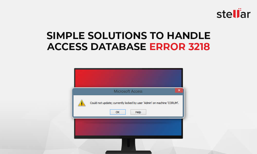 Best solutions to handle MS Access database error 3218