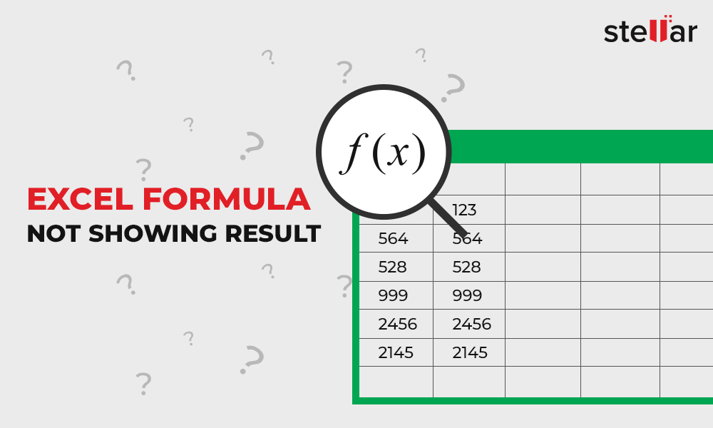 Formula Not Calculating In Excel pametno
