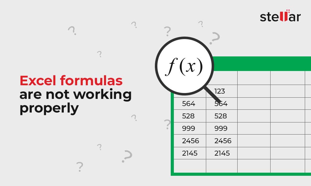 How to Fix Excel Formulas Not Working Properly StepbyStep Guide
