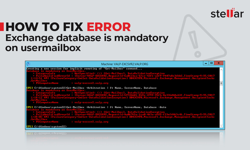 How To Fix Error Exchange Database Is Mandatory On Usermailbox