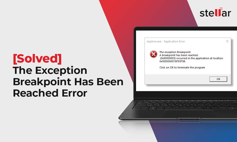 [Solved] The Exception Breakpoint Has Been Reached Error