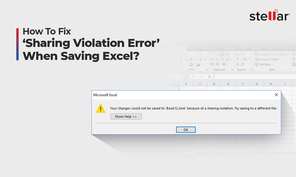 How to Fix ‘Sharing Violation Error’ when Saving Excel?