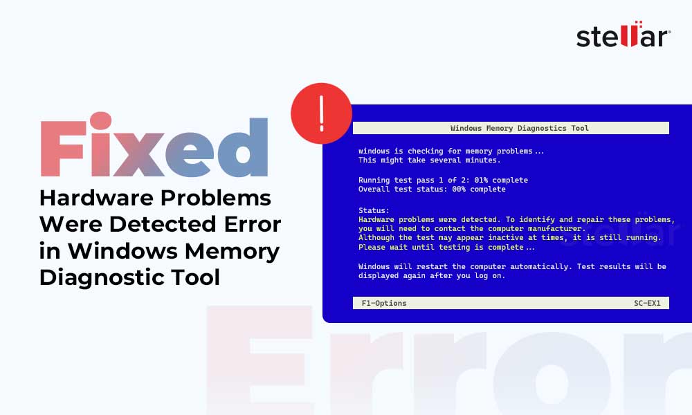 [FIXED] Hardware Problems Were Detected Error in Windows Memory
