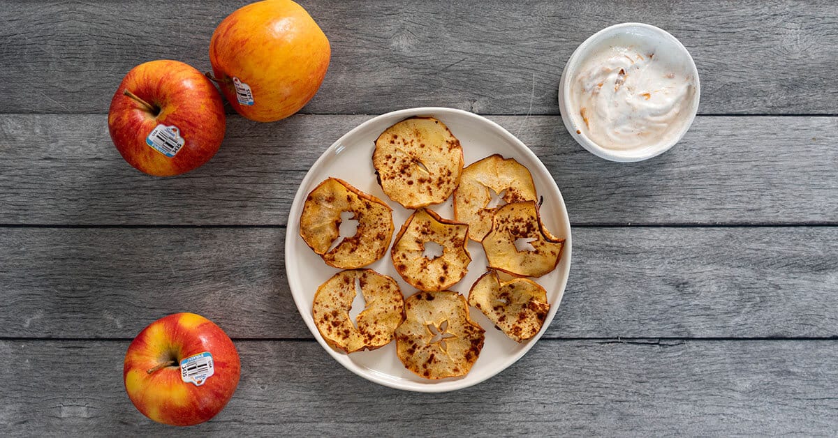 The Best Air Fryer Apple Chips + Dip Ever Recipes Stemilt