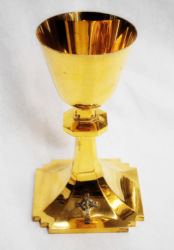 Used Church Chalice for Sale Sterling, Gold Plated Chalice Catholic