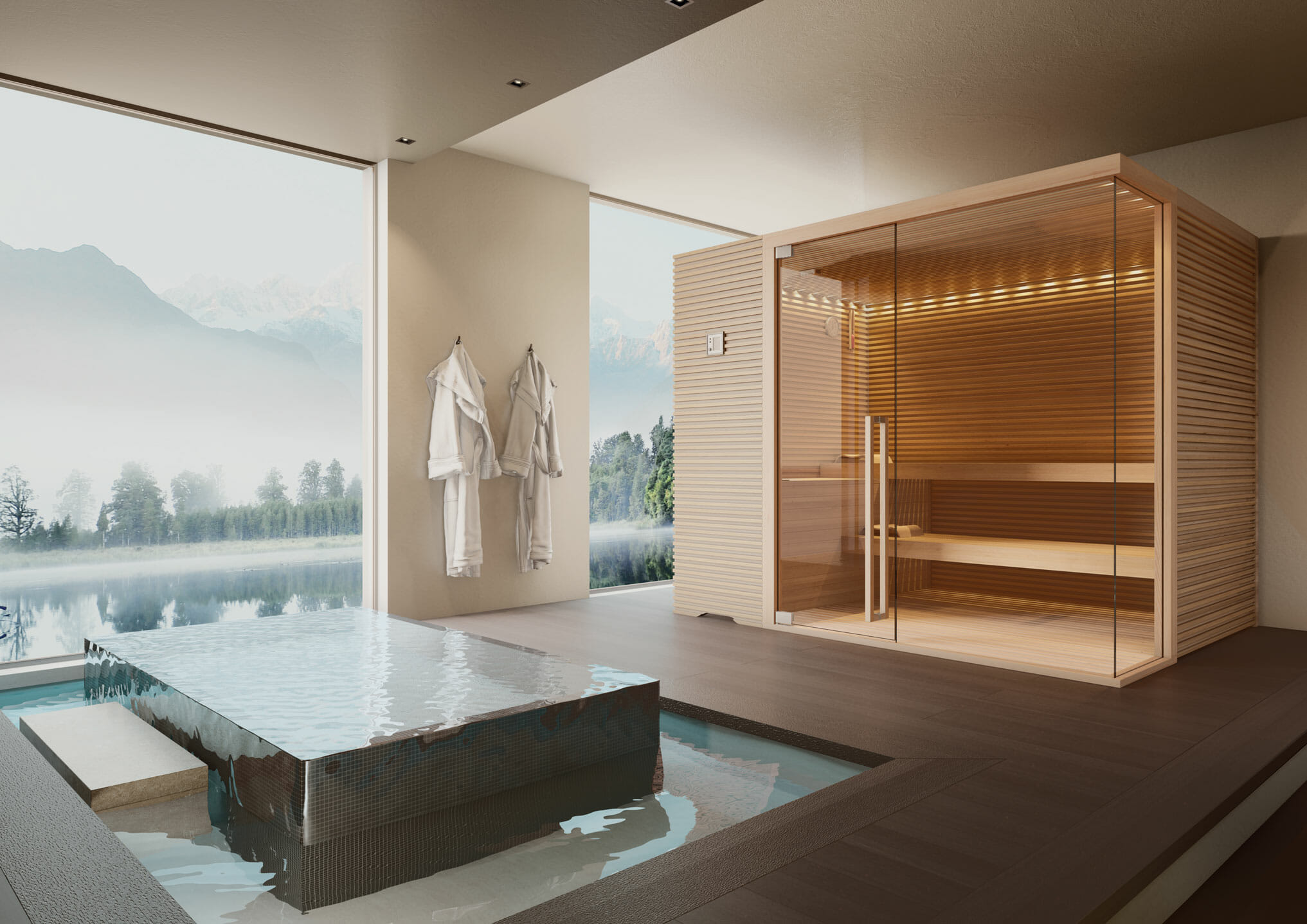 Sauna in Legno Cedro Canadese Elite Stenal