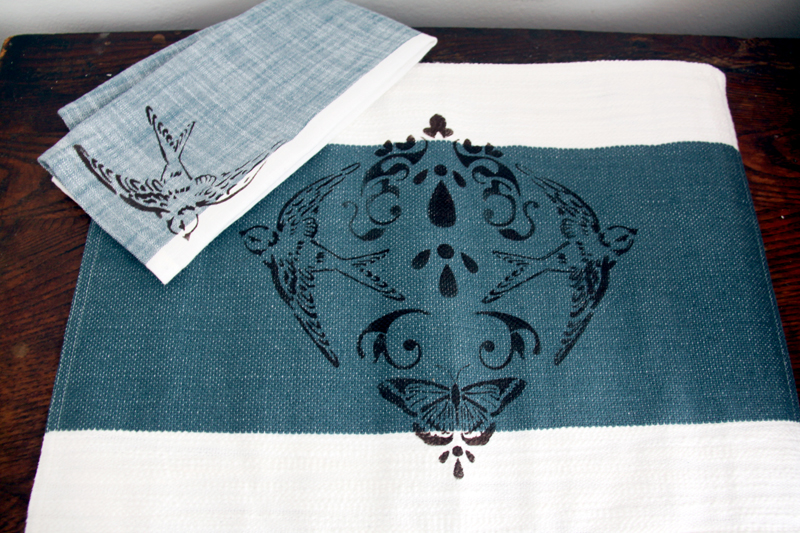 West Elm Placemats and Napkins Stencil 1