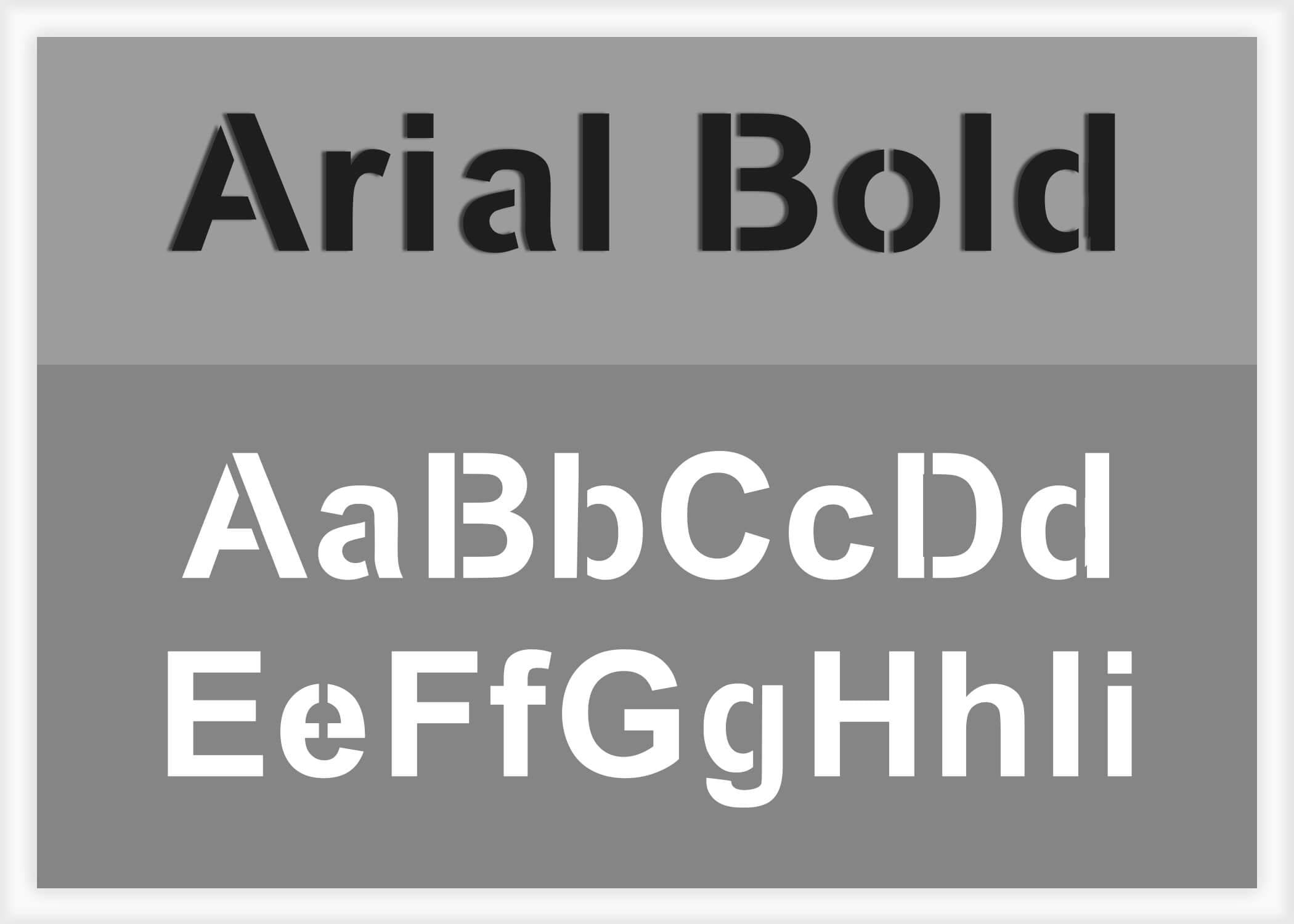 Arial Bold Font Alphabet Stencil Letter Stencils