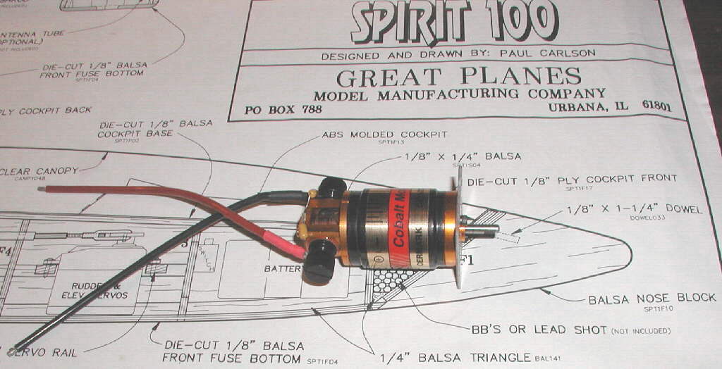 The Electric Powered SPIRIT 100 Sailplane