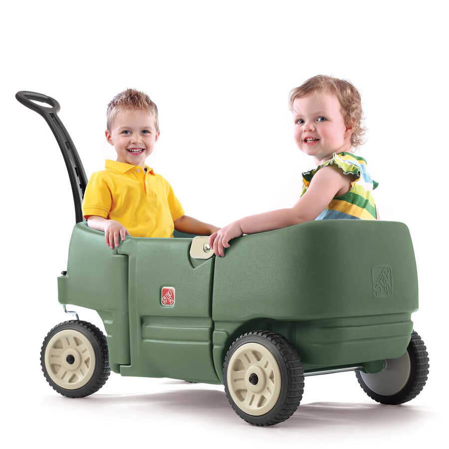 Wagon For Two Plus Willow Green Step2