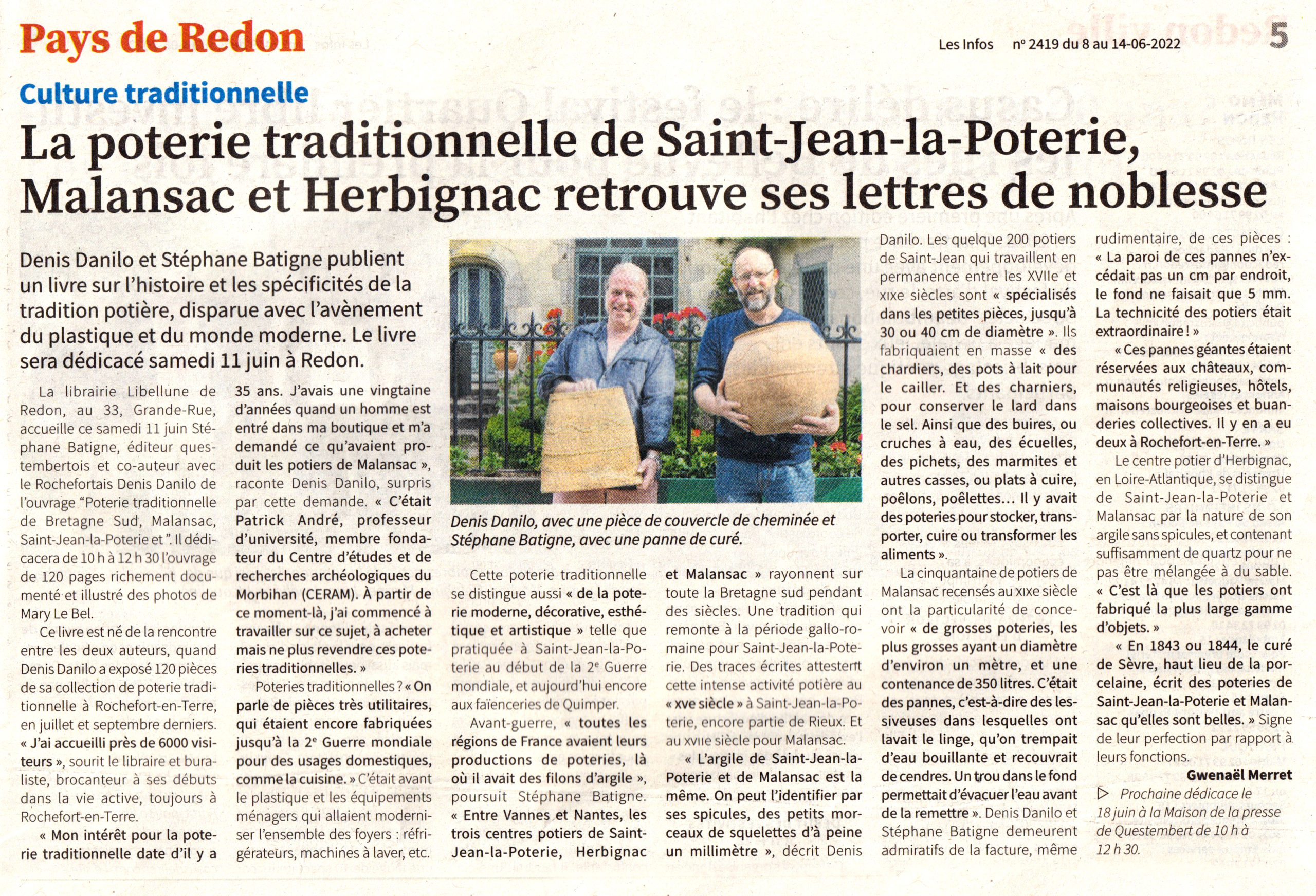 «La poterie traditionnelle de SaintJeanlaPoterie, Malansac et