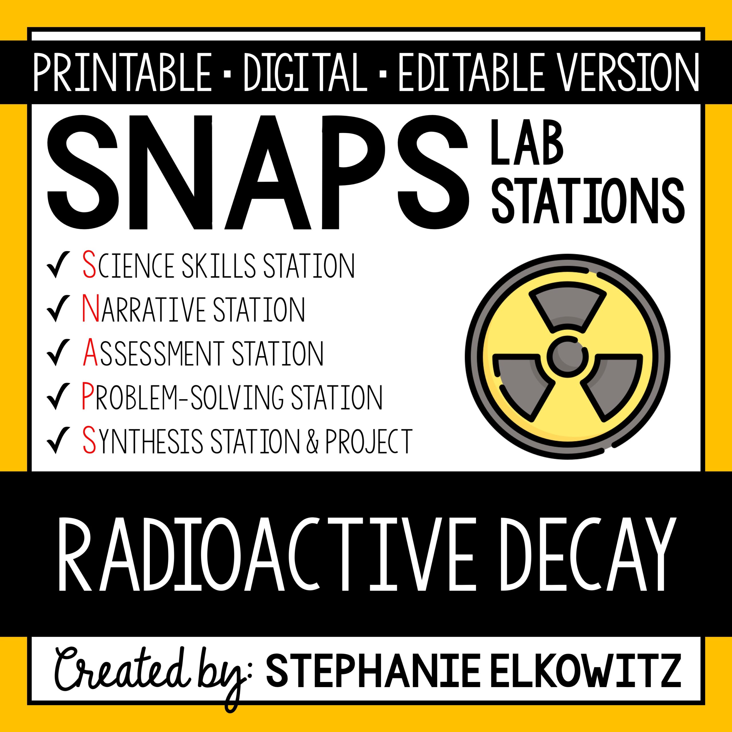 Radioactive Decay Lab Stephanie Elkowitz