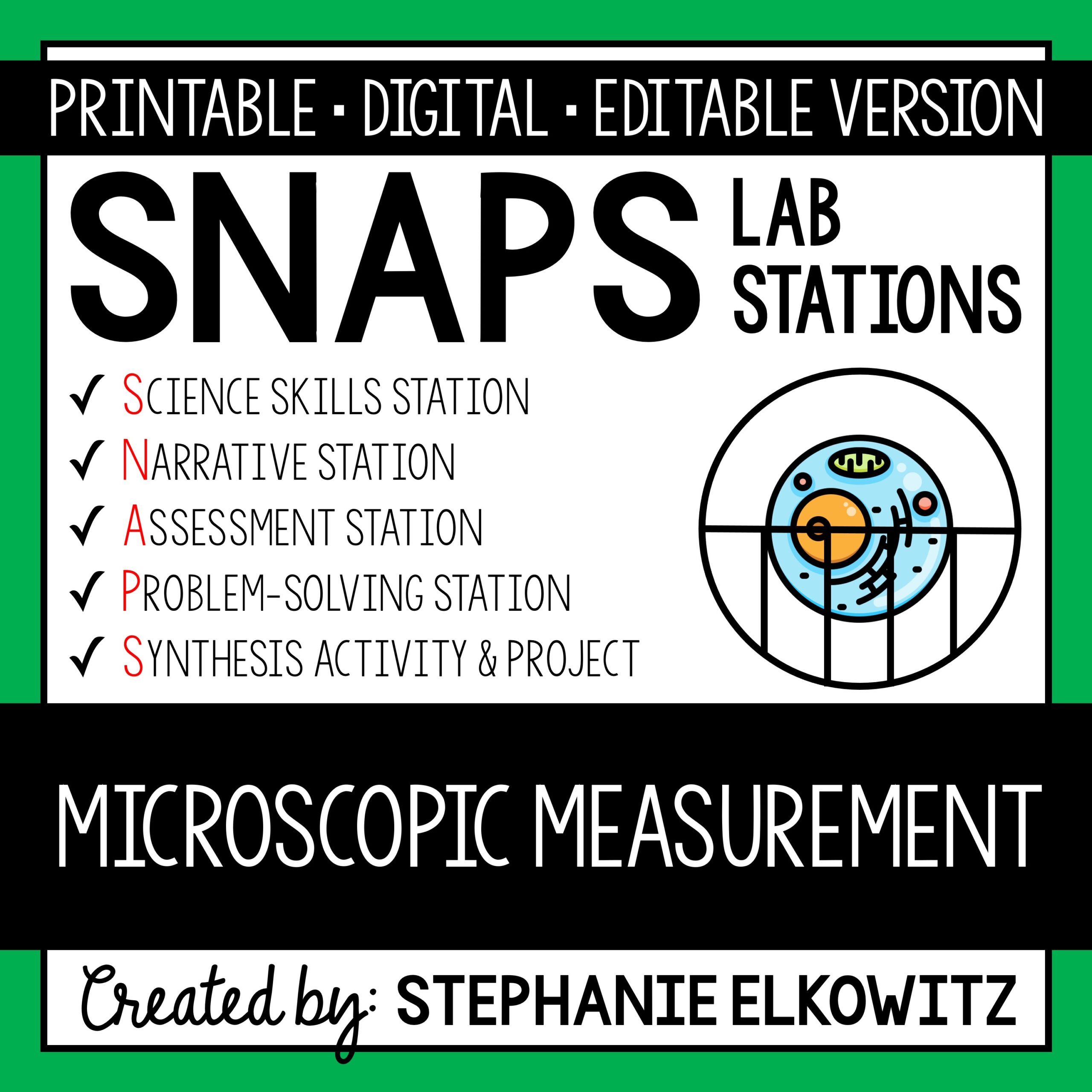 Microscopic Measurement Lab Stephanie Elkowitz