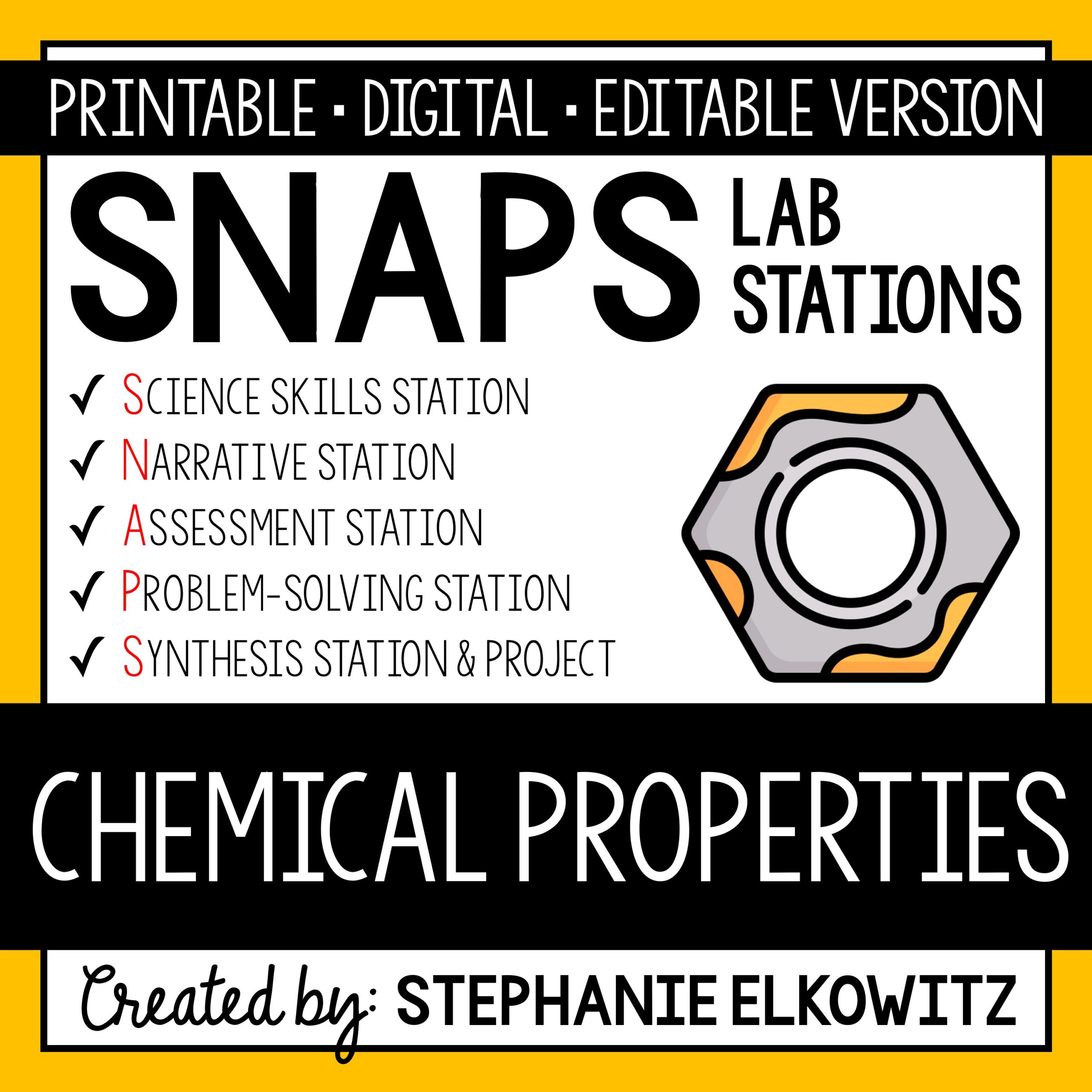 Chemical Properties of Matter Lab Stephanie Elkowitz