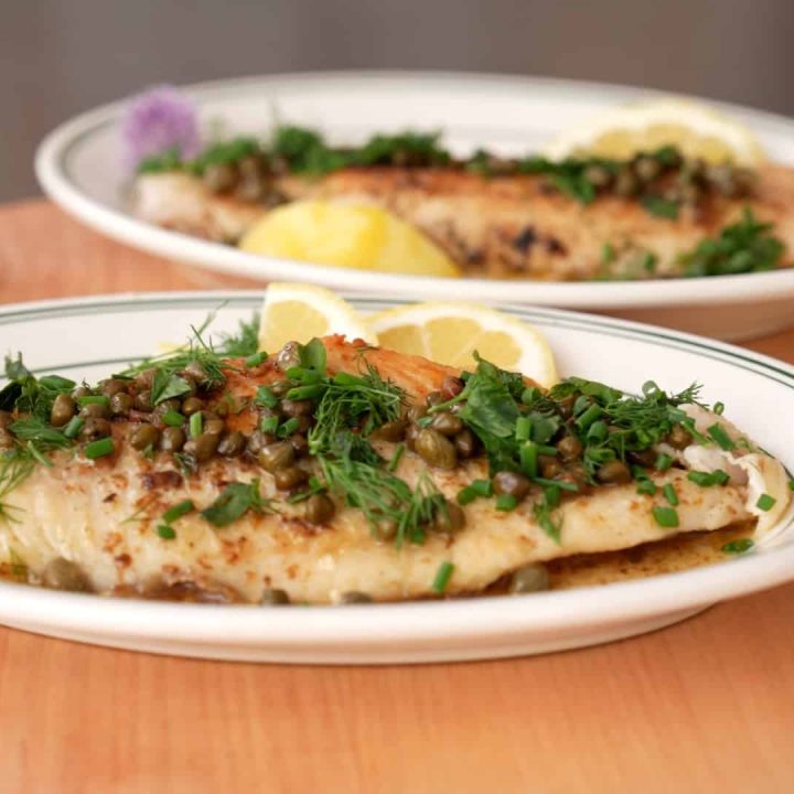 Pan Fried Walleye with LemonCaper Butter • Stephanie Hansen
