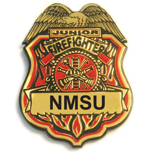 ClipOn Junior Firefighter Plastic Badges (Custom) Badges