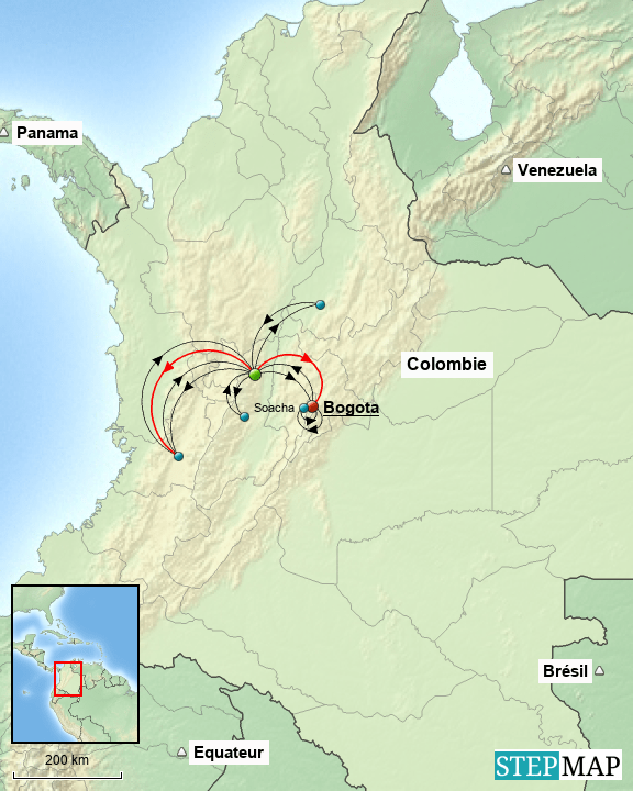 StepMap Alma Landkarte für Germany