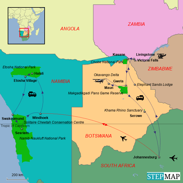 Botswana & Namibia travel Lonely Planet Africa