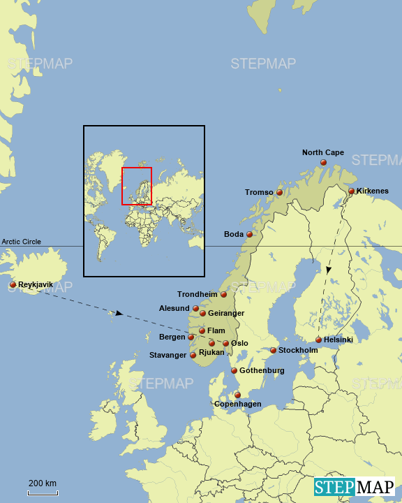 Sweden Map Iceland Etsy