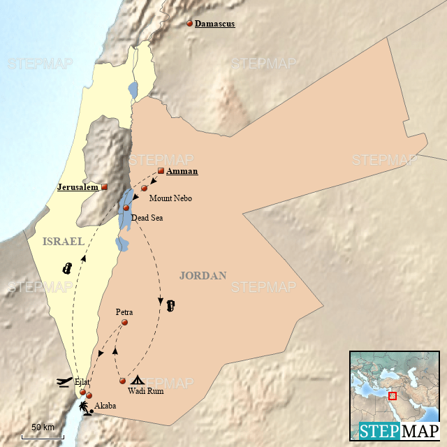 Jordan Valley Israel Map