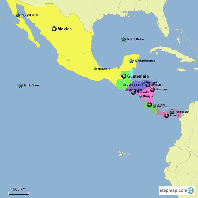 Political Map of USA (Colored State Map) Mappr