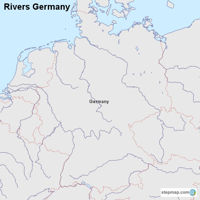 Map of Rivers in Germany touristlink.com