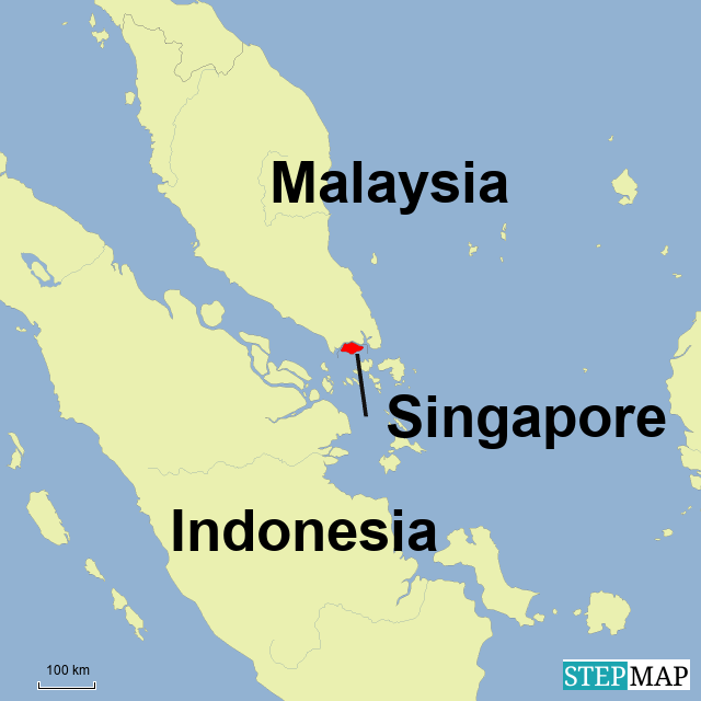 Detailed Road Map of Singapore Maphill