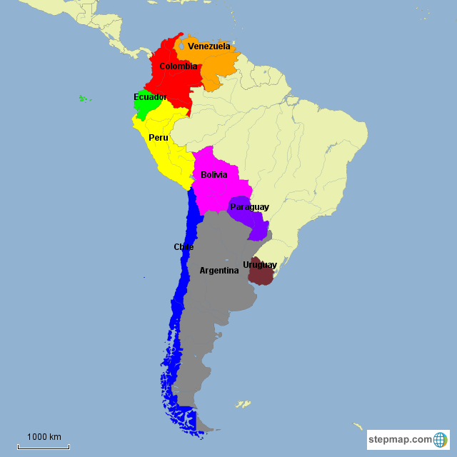 Maps of South America Nations Online Project