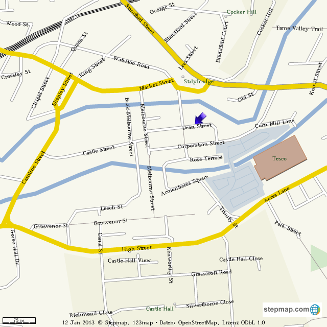 StepMap St Matthews Landkarte für World