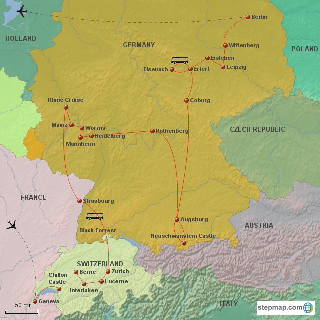 Map of Switzerland Switzerland Tourism