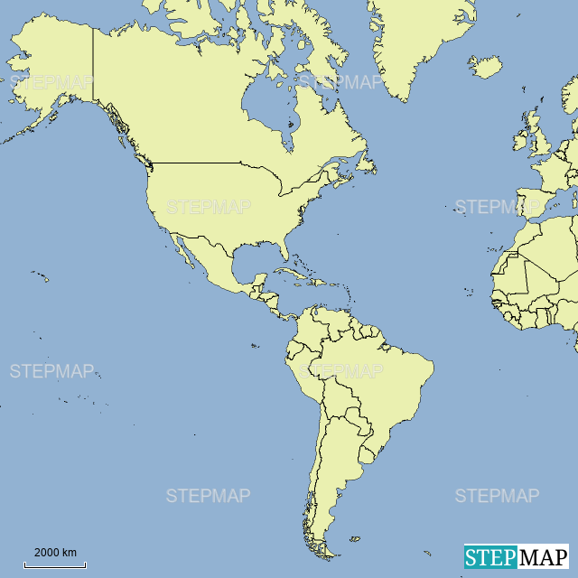 Blank Map Of The Western Hemisphere