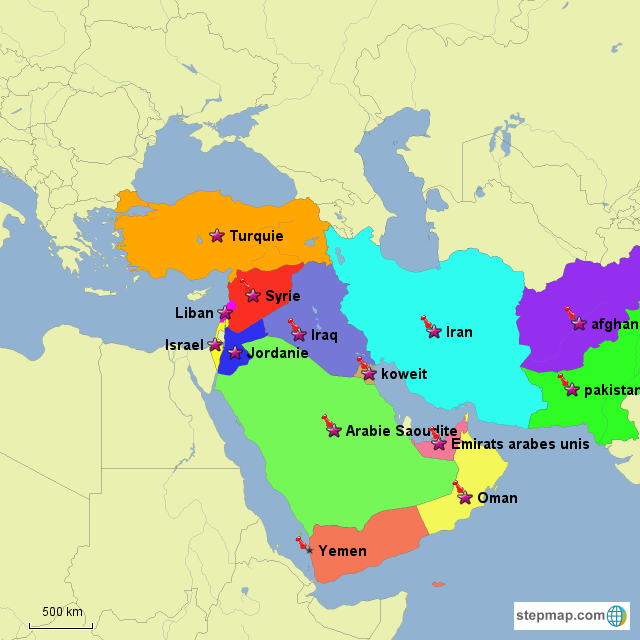 StepMap moyen orient