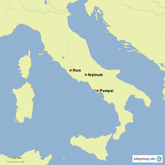 StepMap Arpinum Landkarte für Italien