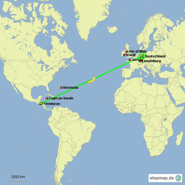 Bananenweg von Banane1 Landkarte für die Welt