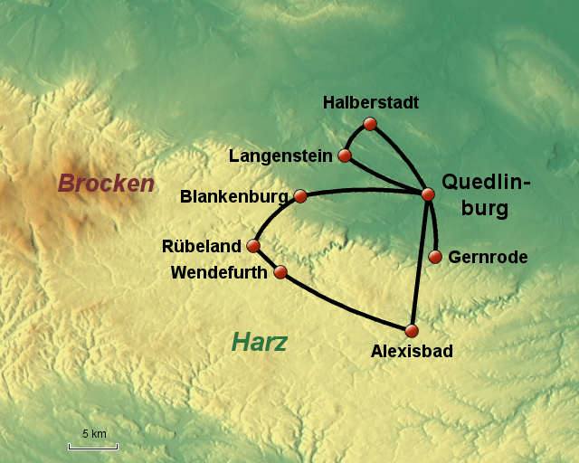 StepMap Harz Landkarte für Deutschland