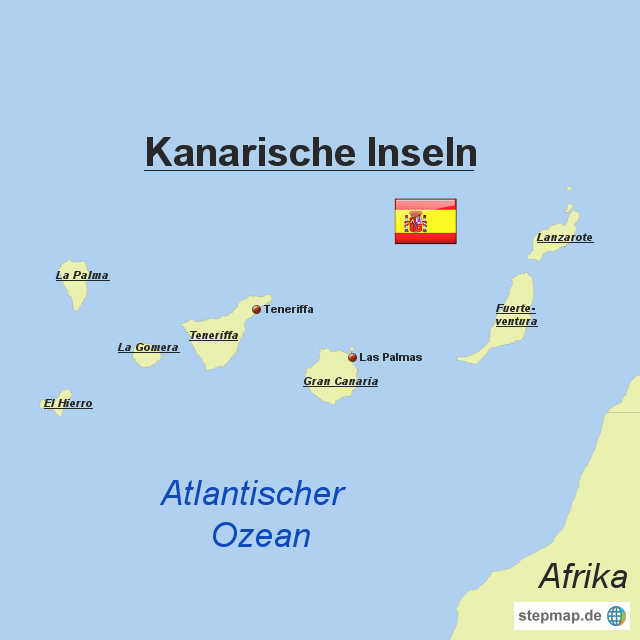Kanarische Inseln Karte Karte