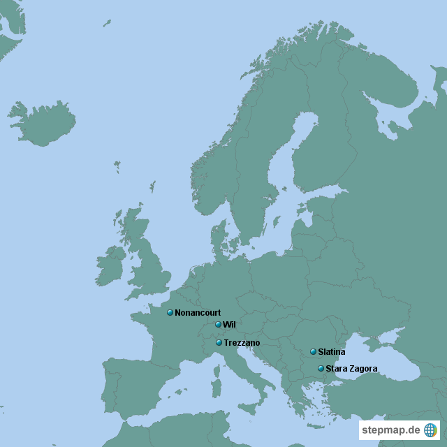 Karte Se StepMap SE Landkarte für Europa