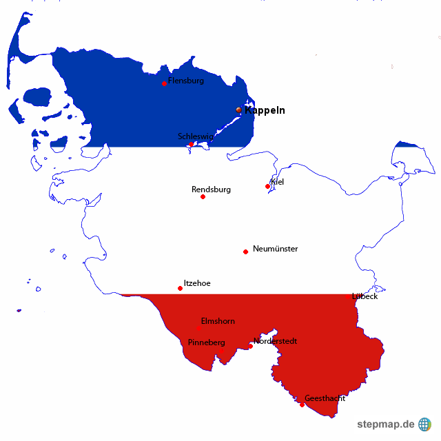 StepMap SH Landkarte für Deutschland