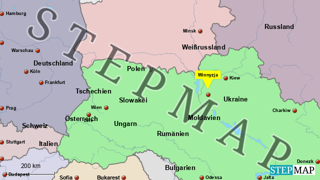 StepMap Ukraine 2 Landkarte für Ukraine